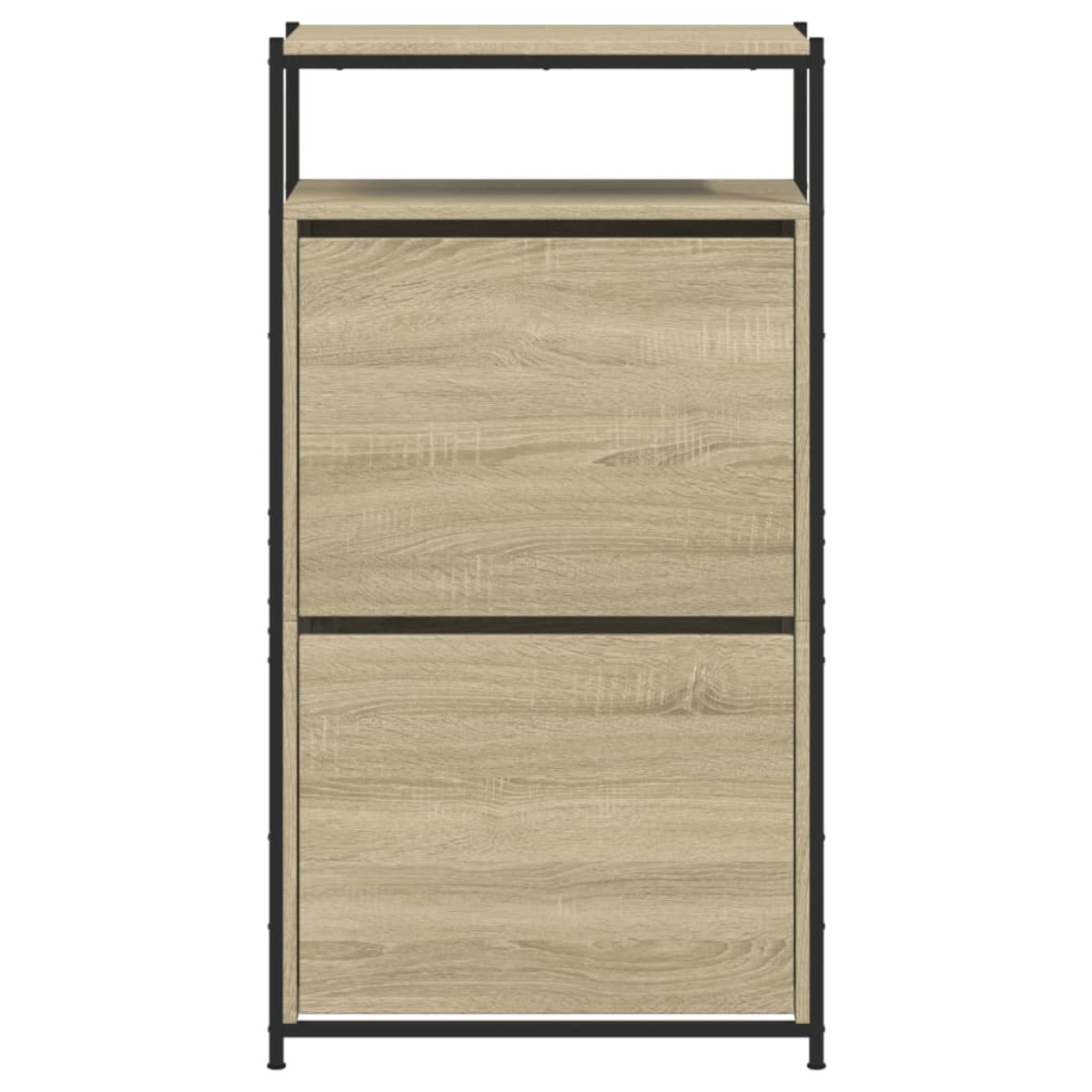 vidaXL Παπουτσοθήκη Sonoma Δρυς 60x34x112 εκ. από Επεξεργασμένο Ξύλο