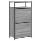 vidaXL Παπουτσοθήκη Γκρι Sonoma 60x34x112 εκ. από Επεξεργ. Ξύλο