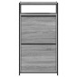 vidaXL Παπουτσοθήκη Γκρι Sonoma 60x34x112 εκ. από Επεξεργ. Ξύλο