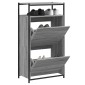 vidaXL Παπουτσοθήκη Γκρι Sonoma 60x34x112 εκ. από Επεξεργ. Ξύλο