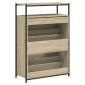 vidaXL Παπουτσοθήκη Sonoma Δρυς 75x34x112 εκ. από Επεξεργασμένο Ξύλο