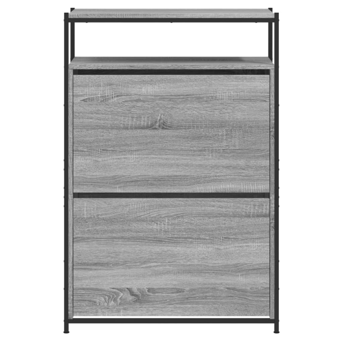 vidaXL Παπουτσοθήκη Γκρι Sonoma 75x34x112 εκ. από Επεξεργασμένο Ξύλο