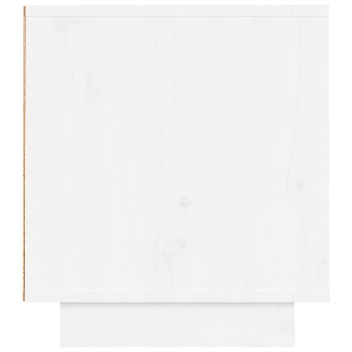 vidaXL Έπιπλο Τηλεόρασης Λευκό 140 x 35 x 40 εκ. από Μασίφ Ξύλο Πεύκου