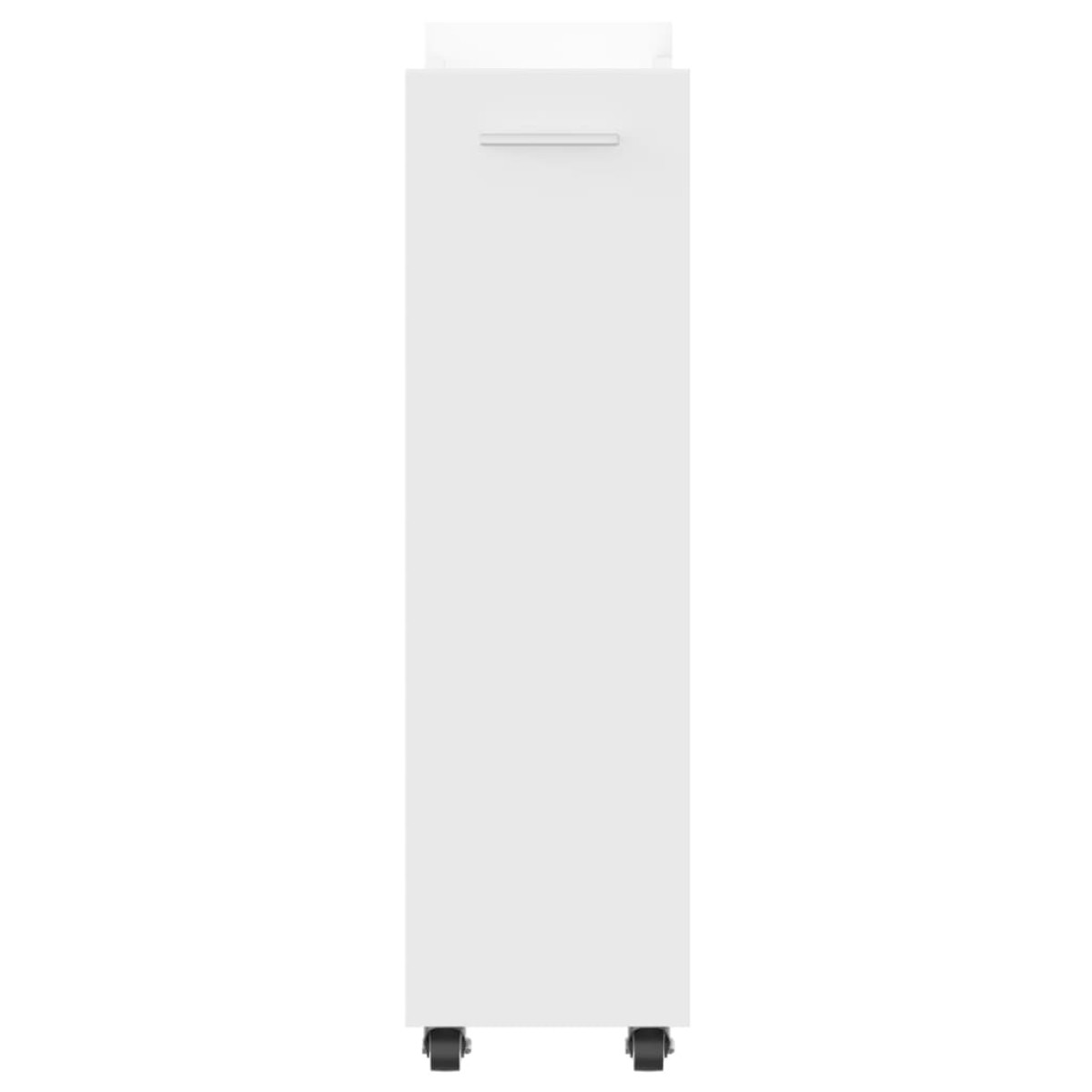 vidaXL Έπιπλο με Ρόδες Λευκό 60x22x79 εκ. από Επεξεργασμένο Ξύλο