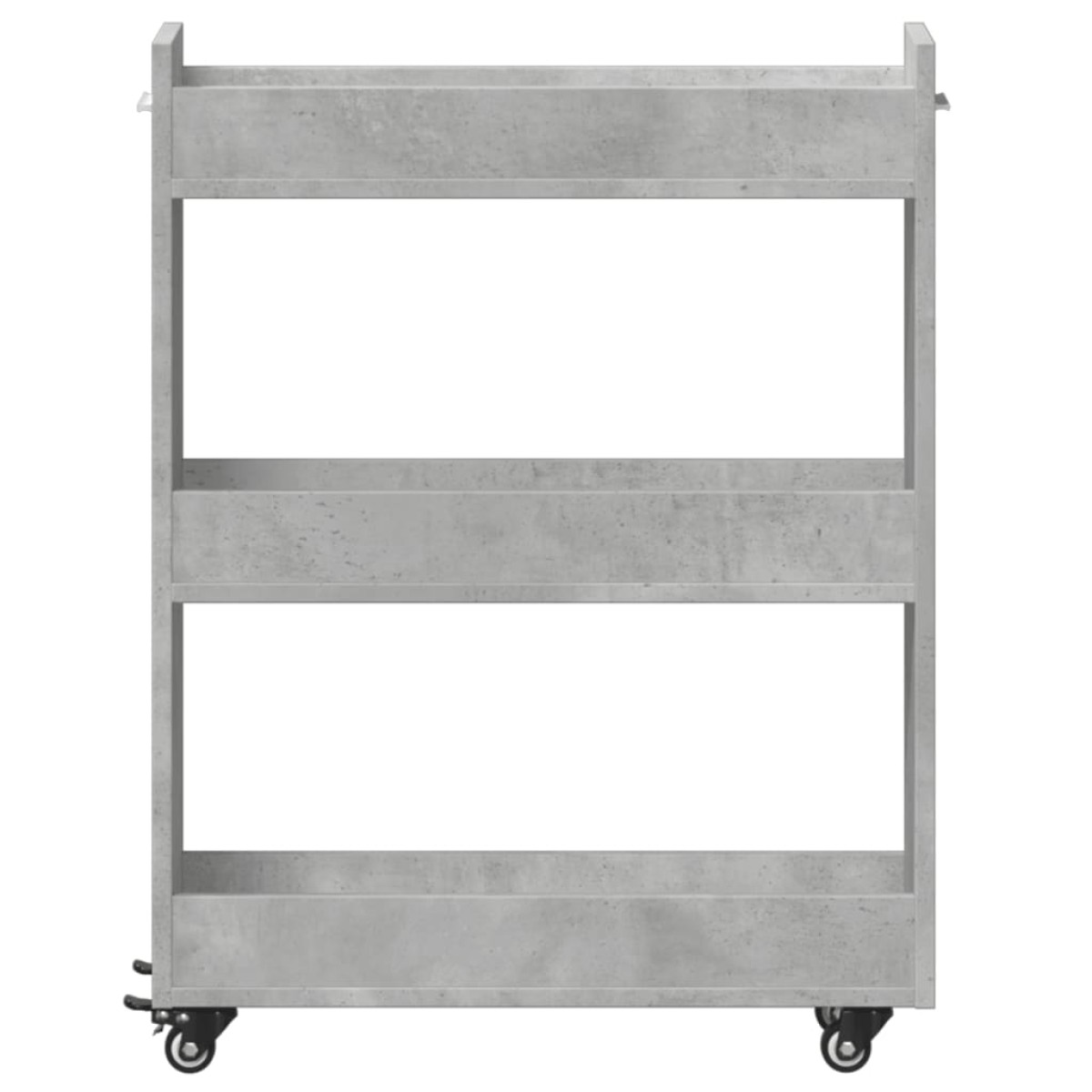 vidaXL Έπιπλο με Ρόδες Γκρι Σκυρ. 60x22x79 εκ. από Επεξεργασμένο Ξύλο