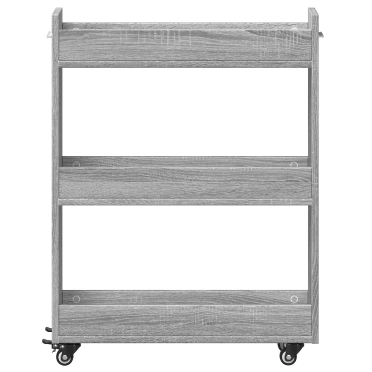 vidaXL Έπιπλο με Ρόδες Γκρι Sonoma 60x22x79 εκ. από Επεξεργασμένο Ξύλο