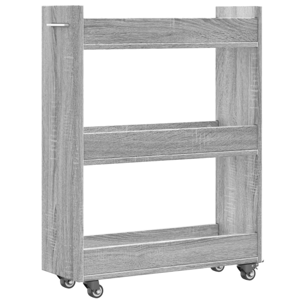 vidaXL Έπιπλο με Ρόδες Γκρι Sonoma 60x22x79 εκ. από Επεξεργασμένο Ξύλο