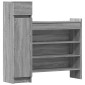vidaXL Παπουτσοθήκη Γκρι Sonoma 100,5x28x100εκ. από Επεξεργασμένο Ξύλο