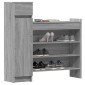 vidaXL Παπουτσοθήκη Γκρι Sonoma 100,5x28x100εκ. από Επεξεργασμένο Ξύλο