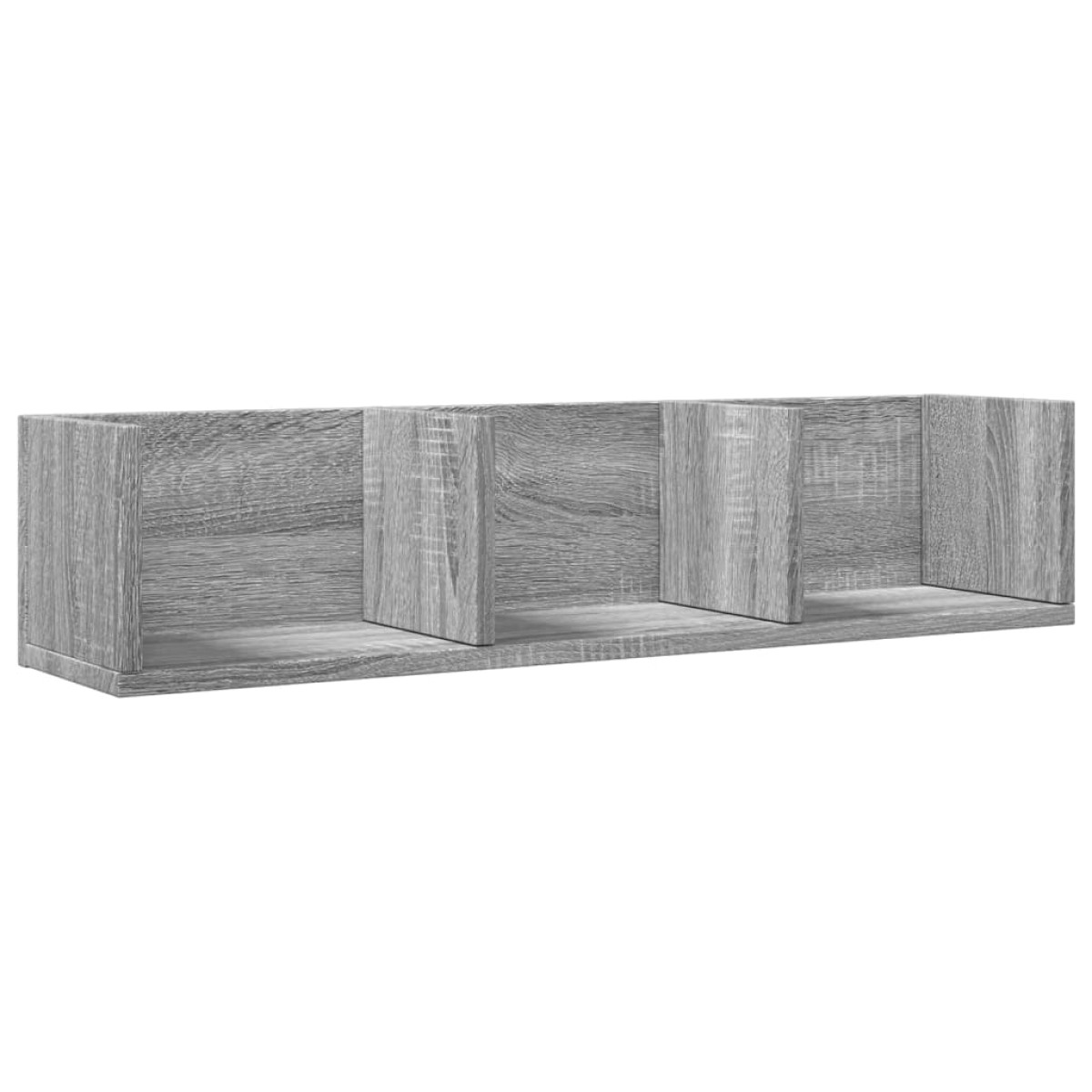 vidaXL Ντουλάπια Τοίχου 2 τεμ. Γκρι Sonoma 75x18x16,5 εκ. Επεξ. Ξύλο