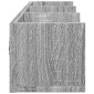 vidaXL Ντουλάπια Τοίχου 2 τεμ. Γκρι Sonoma 75x18x16,5 εκ. Επεξ. Ξύλο