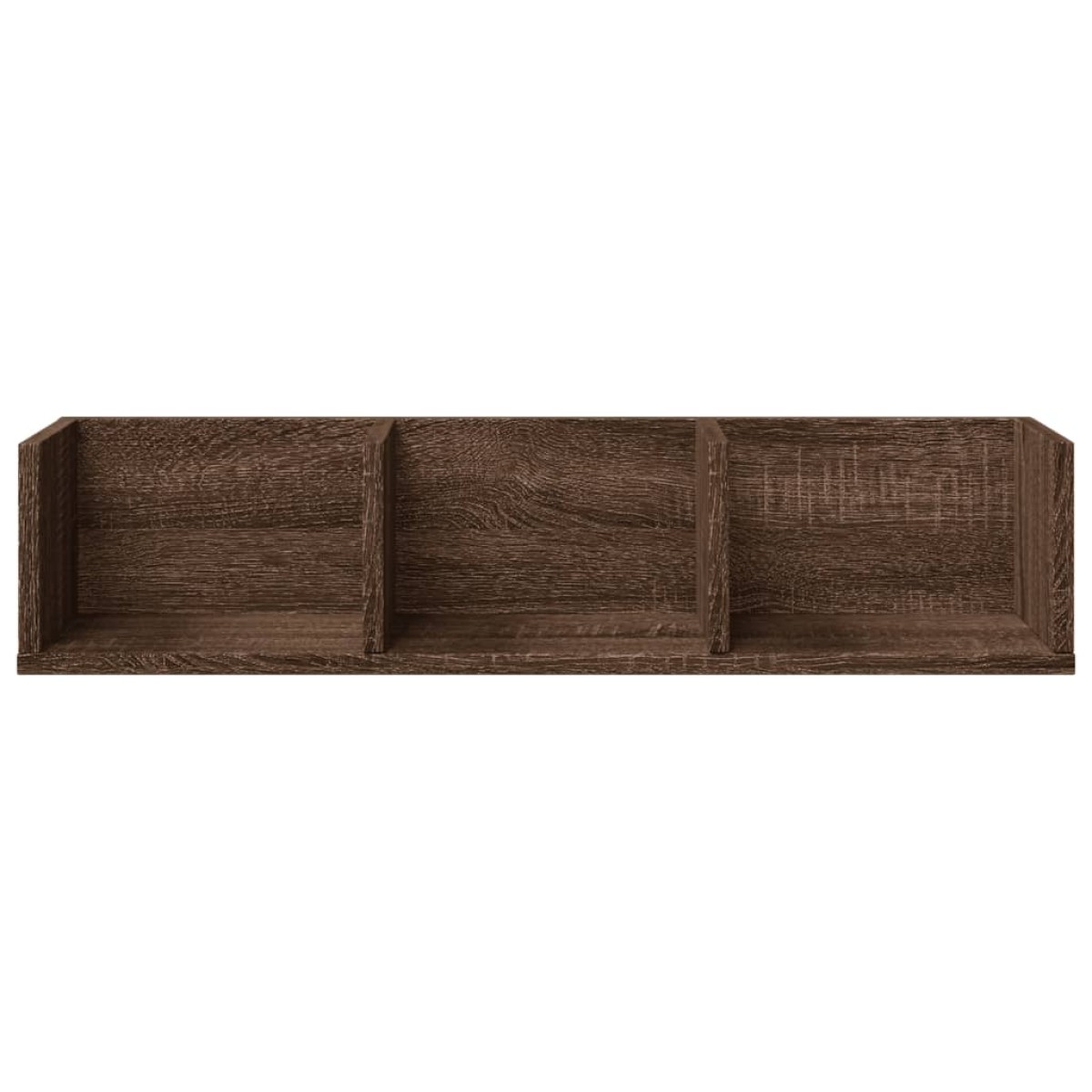 vidaXL Ντουλάπια Τοίχου 2 τεμ. Καφέ δρυς 75x18x16,5 εκ. Επεξ. Ξύλο