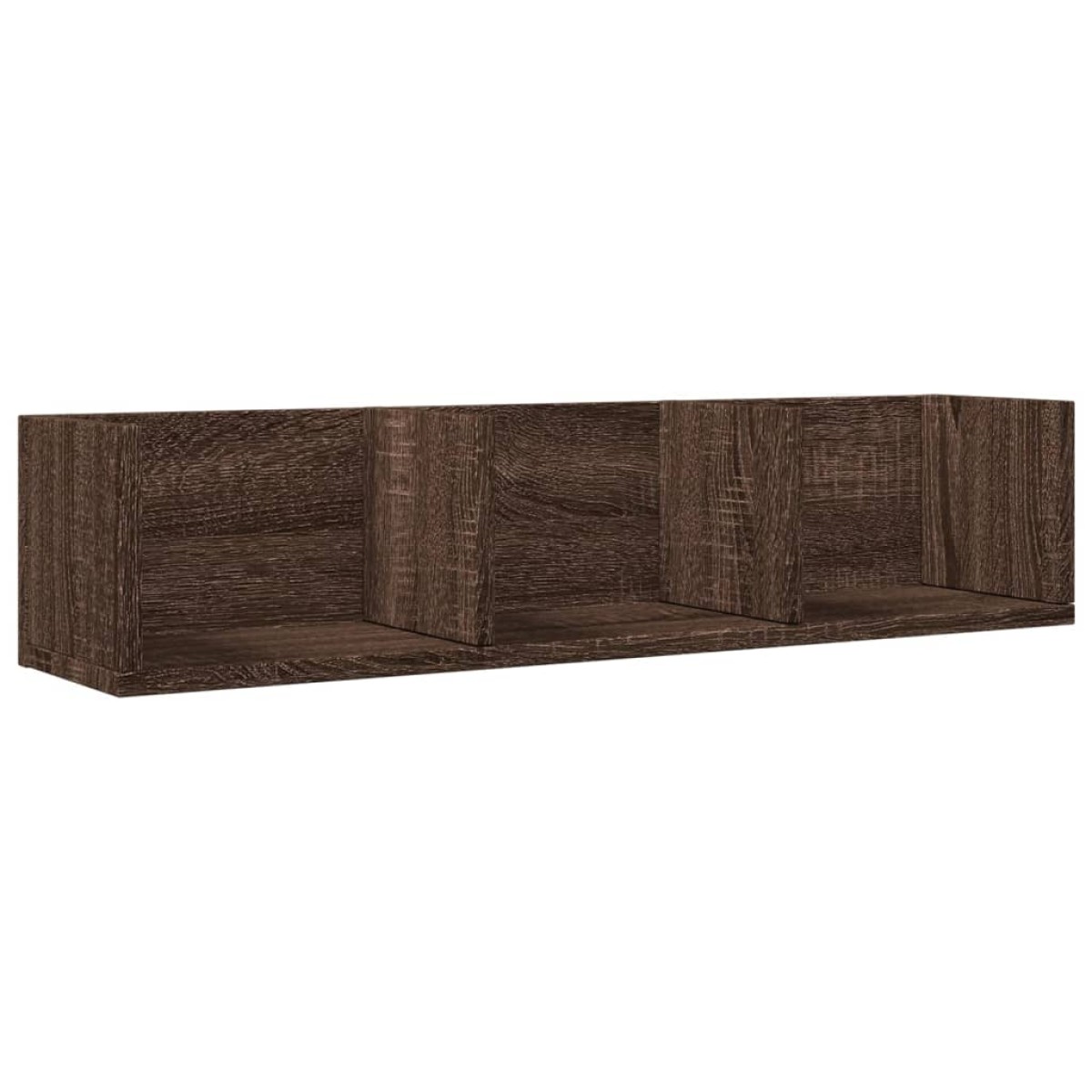 vidaXL Ντουλάπια Τοίχου 2 τεμ. Καφέ δρυς 75x18x16,5 εκ. Επεξ. Ξύλο