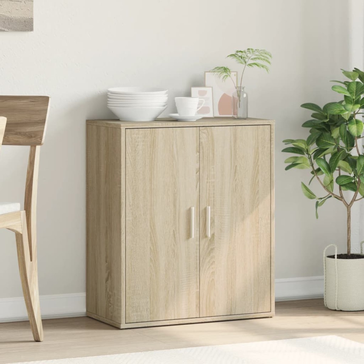 vidaXL Βοηθητικό Ντουλάπι Sonoma Δρυς 60x31x70 εκ. Επεξεργασμένο Ξύλο