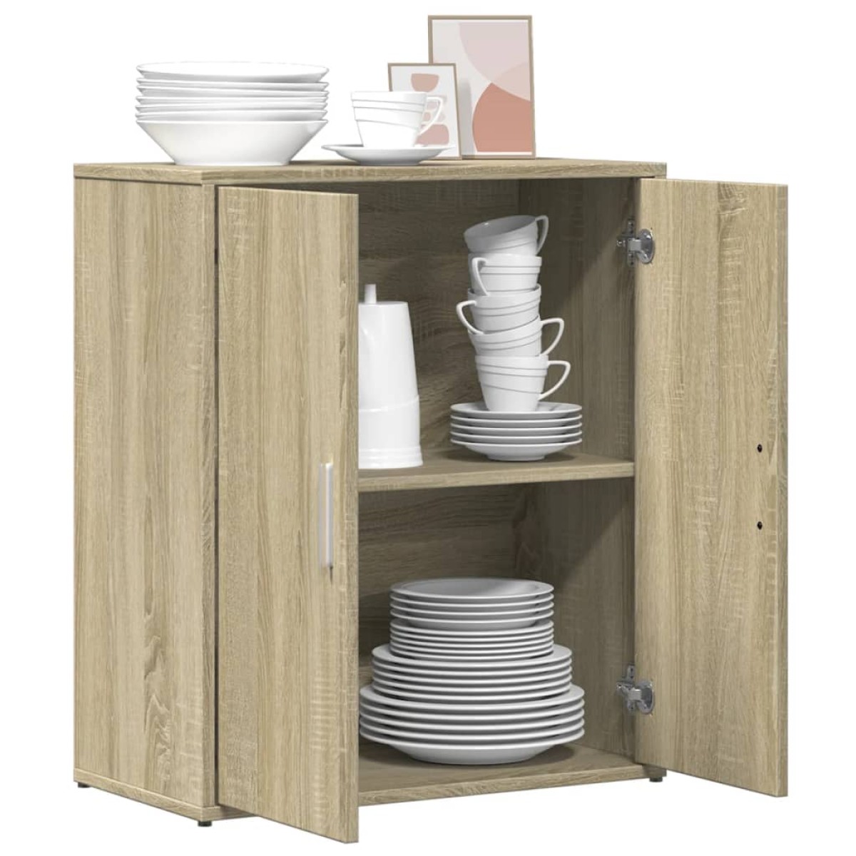 vidaXL Βοηθητικό Ντουλάπι Sonoma Δρυς 60x31x70 εκ. Επεξεργασμένο Ξύλο