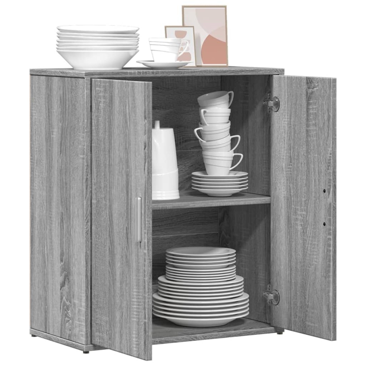 vidaXL Βοηθητικό Ντουλάπι Γκρι Sonoma 60x31x70 εκ. Επεξεργασμένο Ξύλο
