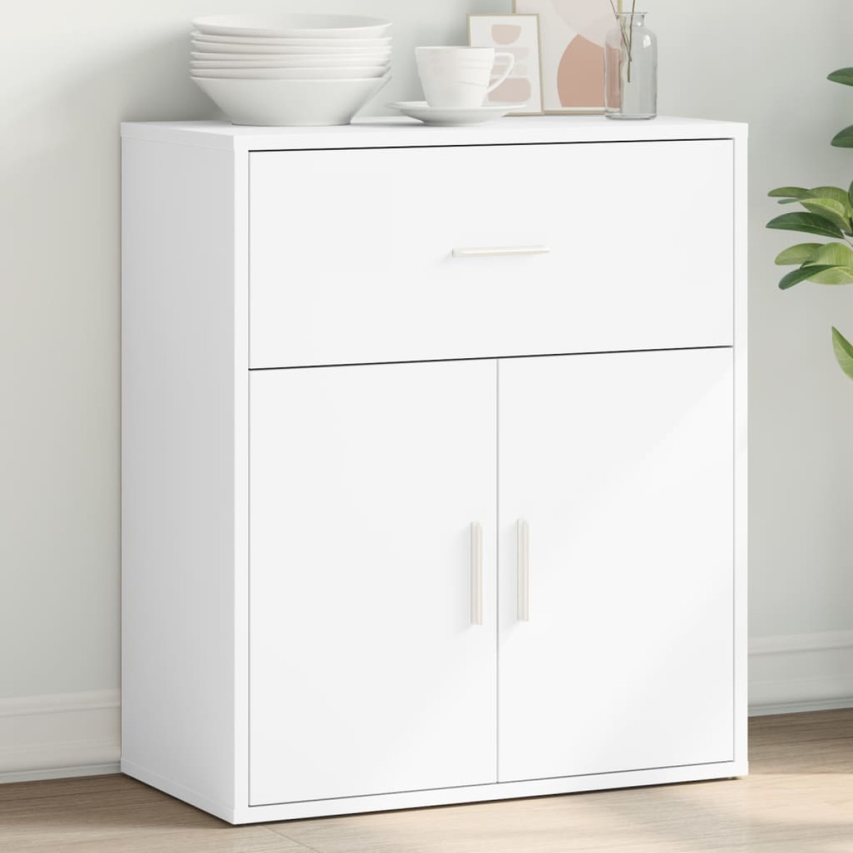 vidaXL Βοηθητικό Ντουλάπι Λευκό 60x31x70 εκ. από Επεξεργασμένο Ξύλο