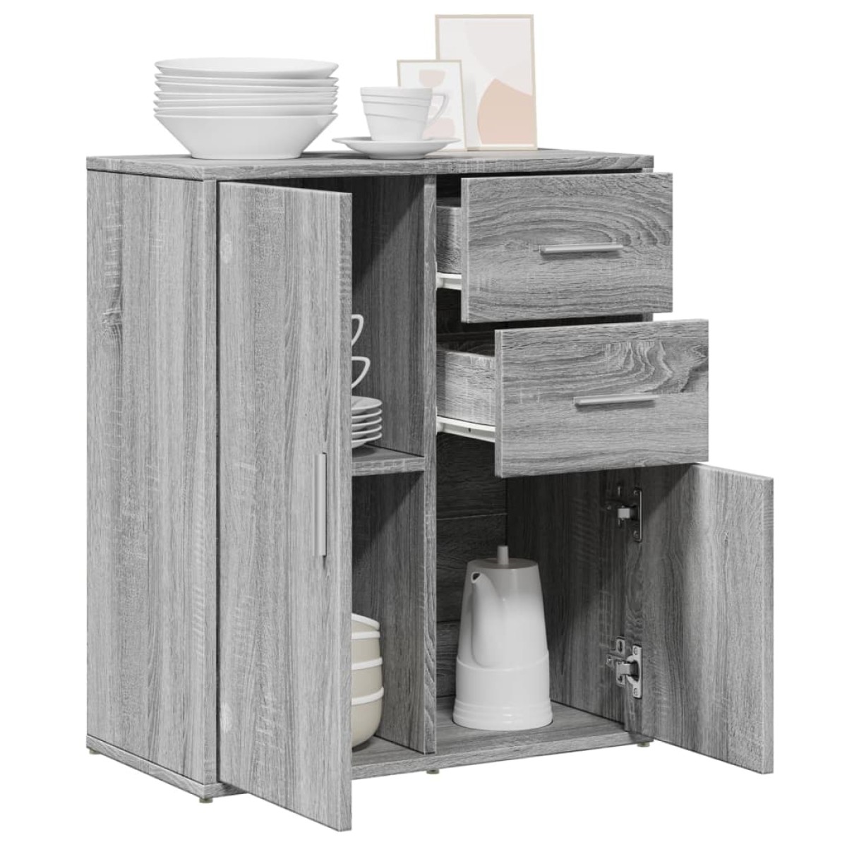 vidaXL Βοηθητικό Ντουλάπι Γκρι Sonoma 60x31x70 εκ. Επεξεργασμένο Ξύλο