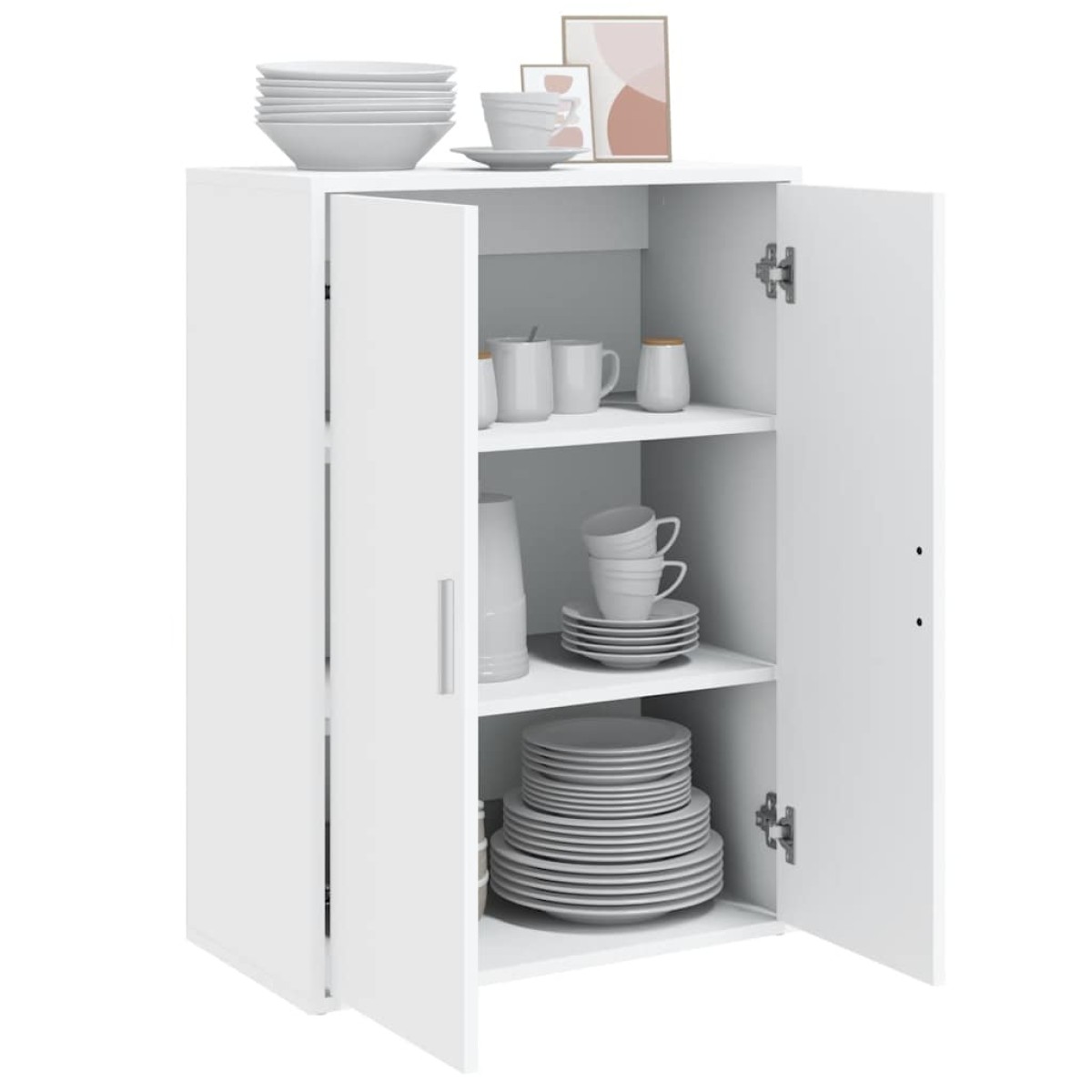 vidaXL Βοηθητικό Ντουλάπι Λευκό 60x31x84 εκ. από Επεξεργασμένο Ξύλο