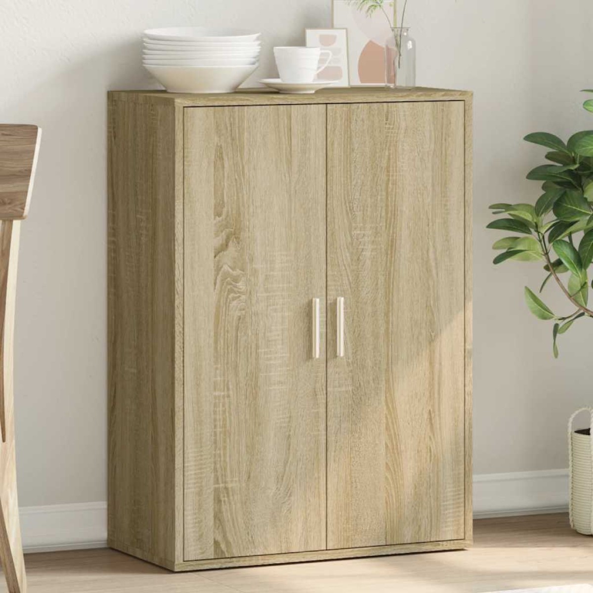 vidaXL Συρταριέρα Sonoma Δρυς 60x31x84 εκ. Επεξεργασμένο Ξύλο
