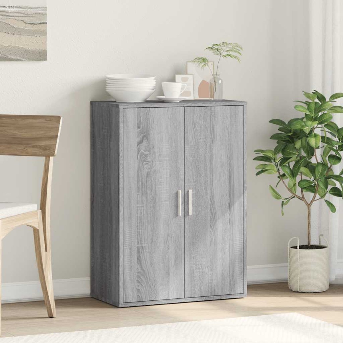 vidaXL Ντουλάπι Γκρι Sonoma 60x31x84 εκ. από Επεξεργασμένο Ξύλο