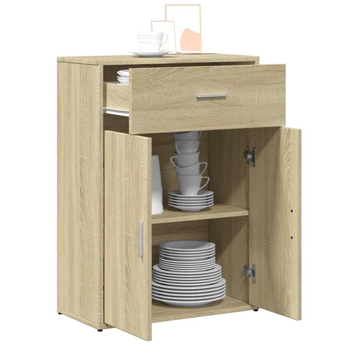 vidaXL Βοηθητικό Ντουλάπι Sonoma Δρυς 60x30x84 εκ. Επεξεργασμένο Ξύλο