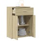 vidaXL Βοηθητικό Ντουλάπι Sonoma Δρυς 60x30x84 εκ. Επεξεργασμένο Ξύλο