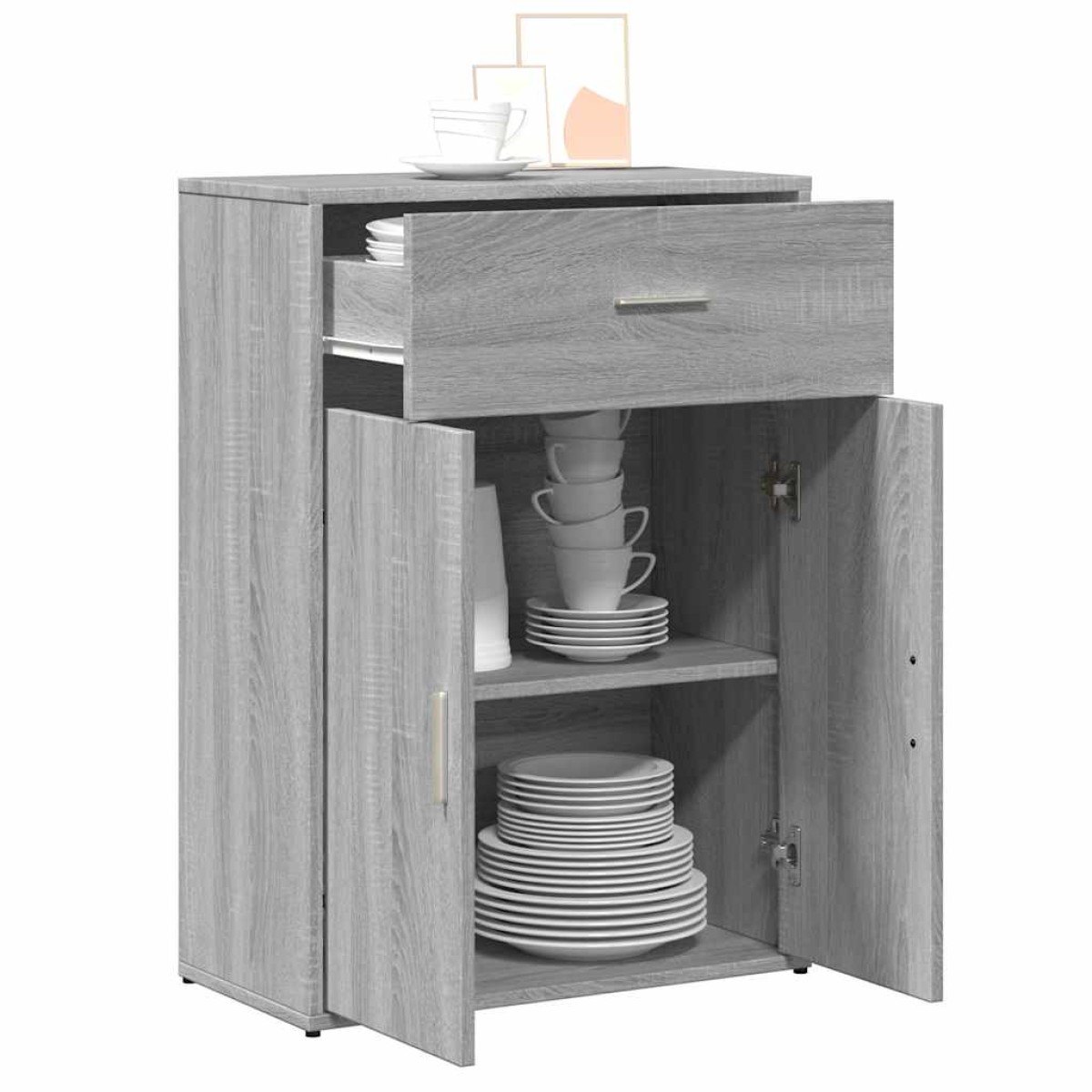 vidaXL Ντουλάπι Γκρι Sonoma 60x30x84 εκ. από Επεξεργασμένο Ξύλο