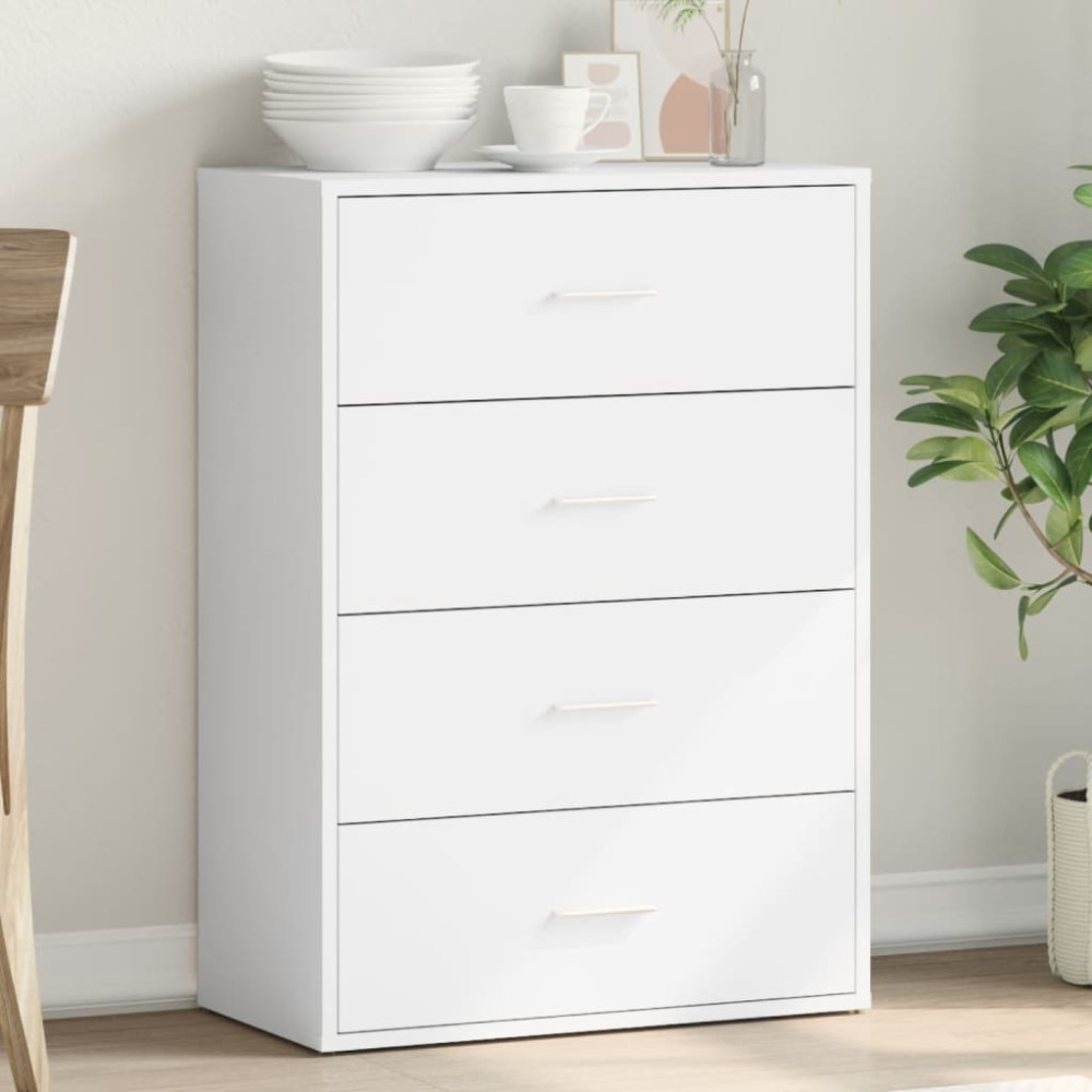 vidaXL Βοηθητικό Ντουλάπι Λευκό 60x31x84 εκ. από Επεξεργασμένο Ξύλο