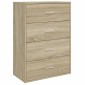 vidaXL Ντουλάπι Sonoma Δρυς 60x31x84 εκ. Επεξεργασμένο Ξύλο