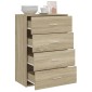 vidaXL Ντουλάπι Sonoma Δρυς 60x31x84 εκ. Επεξεργασμένο Ξύλο
