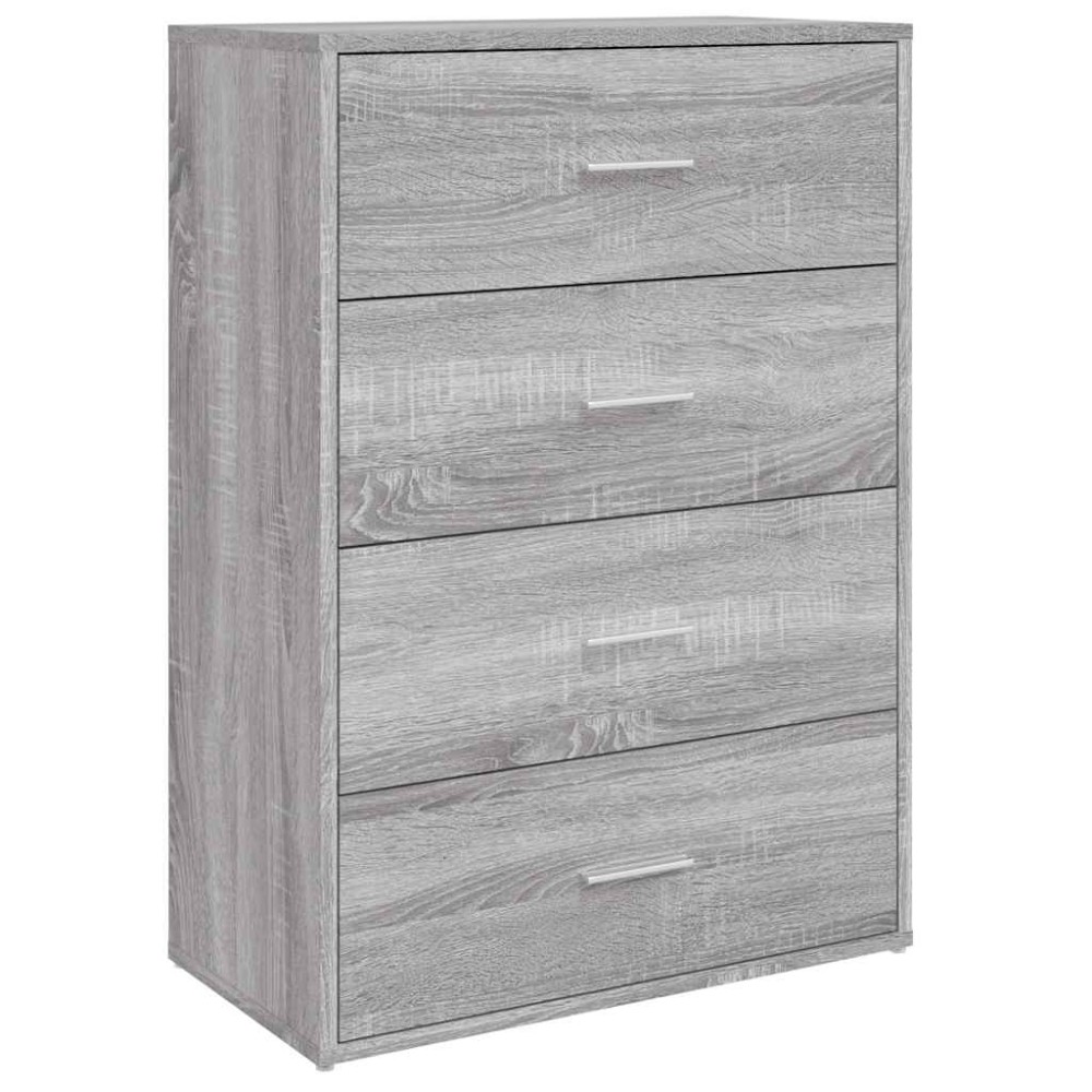 vidaXL Μπουφές Γκρι Sonoma 60x31x84 εκ. από Επεξεργασμένο Ξύλο