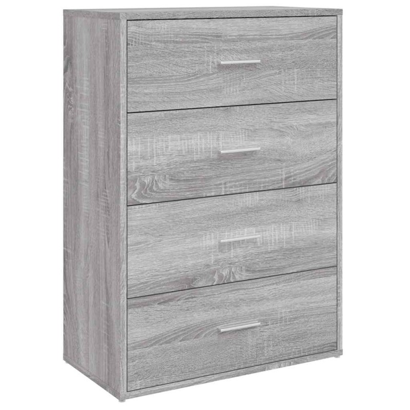 vidaXL Μπουφές Γκρι Sonoma 60x31x84 εκ. από Επεξεργασμένο Ξύλο