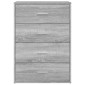 vidaXL Μπουφές Γκρι Sonoma 60x31x84 εκ. από Επεξεργασμένο Ξύλο