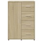 vidaXL Ντουλάπι Sonoma Δρυς 60x31x84 εκ. Επεξεργασμένο Ξύλο