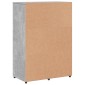 vidaXL Ντουλάπι Γκρι Σκυροδέματος 60x31x84 εκ. Επεξεργασμένο Ξύλο