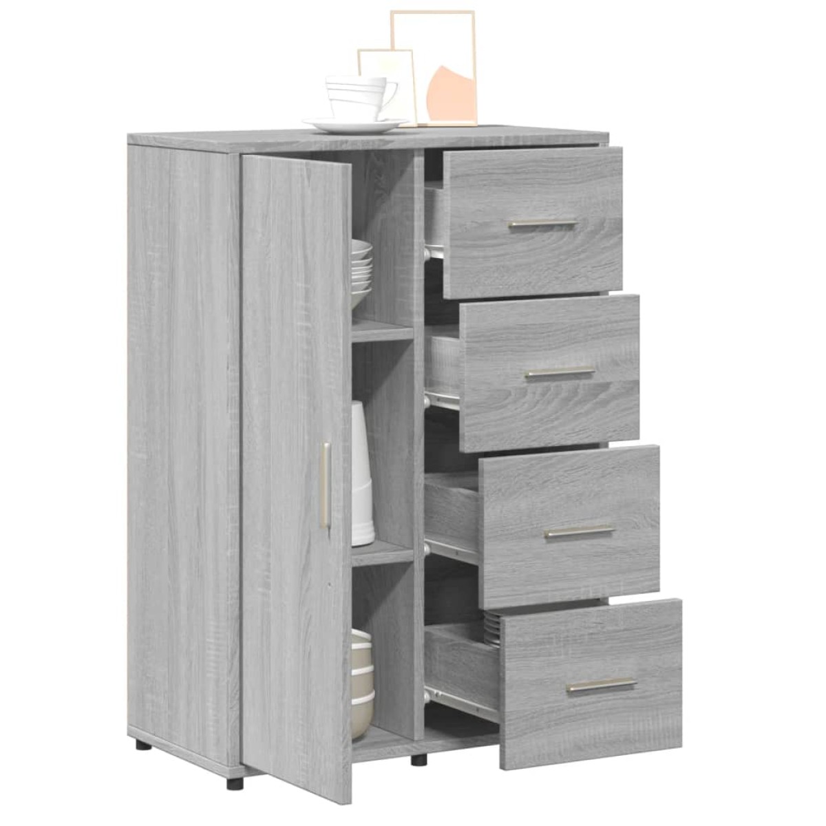 vidaXL Ντουλάπι Γκρι Sonoma 60x31x84 εκ. από Επεξεργασμένο Ξύλο