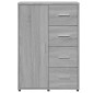 vidaXL Ντουλάπι Γκρι Sonoma 60x31x84 εκ. από Επεξεργασμένο Ξύλο