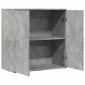 vidaXL Ντουλάπι Γκρι Σκυροδέματος 79x38x80 εκ. Επεξεργασμένο Ξύλο
