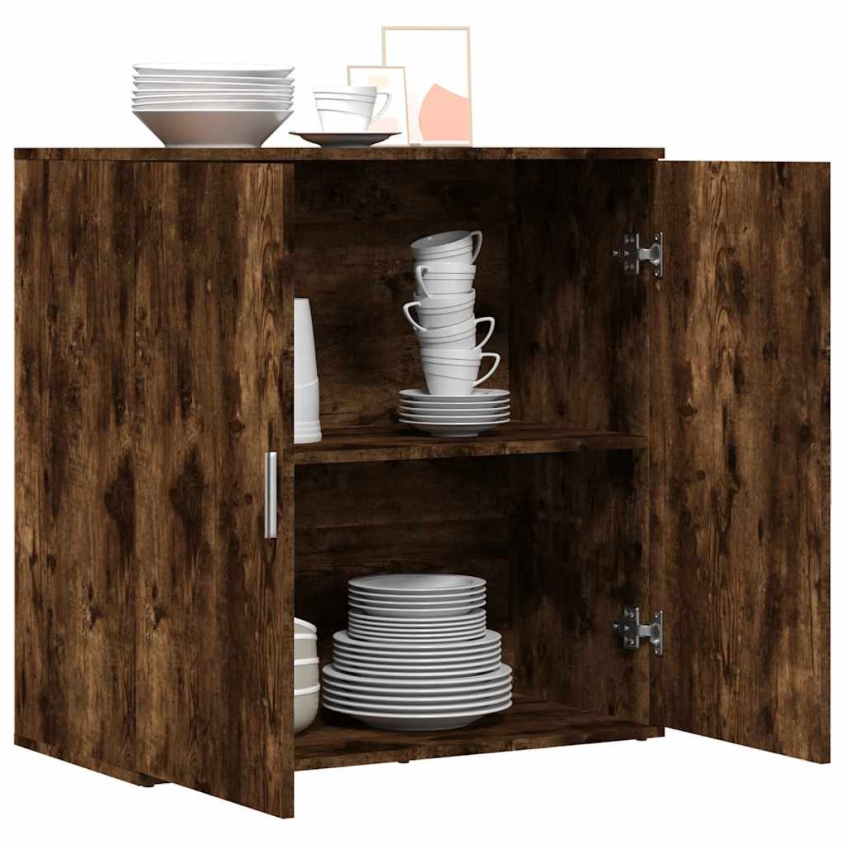 vidaXL Βοηθητικό Ντουλάπι Καπνιστή Δρυς 79x38x80εκ. Επεξεργασμένο Ξύλο