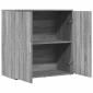vidaXL Μπουφές Γκρι Sonoma 79x38x80 εκ. από Επεξεργασμένο Ξύλο