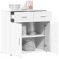 vidaXL Ραφιέρα Λευκή 79 x 38 x 80 εκ. από Επεξεργασμένο Ξύλο