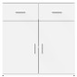 vidaXL Ραφιέρα Λευκή 79 x 38 x 80 εκ. από Επεξεργασμένο Ξύλο