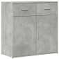 vidaXL Ντουλάπι Γκρι Σκυροδέματος 79x38x80 εκ. Επεξεργασμένο Ξύλο