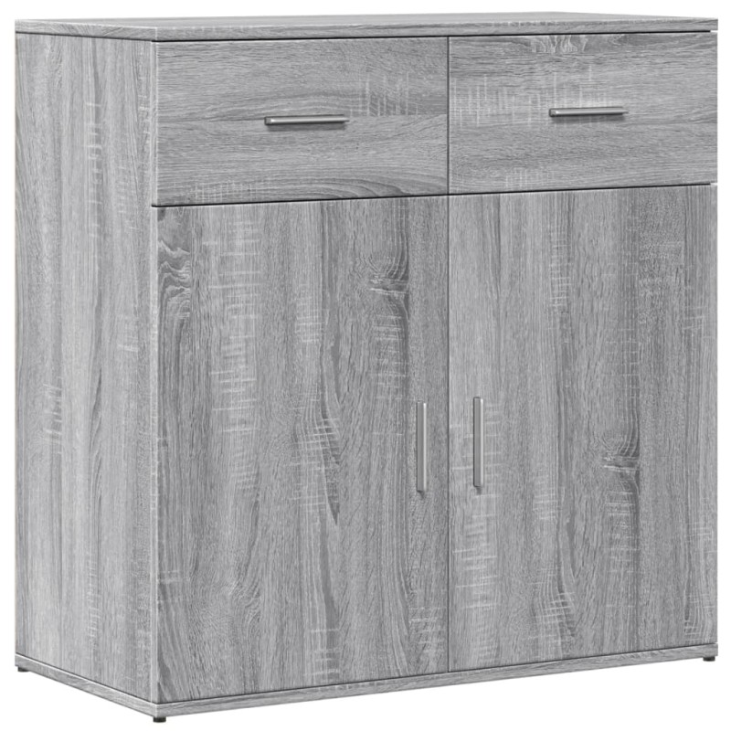 vidaXL Μπουφές Γκρι Sonoma 79x38x80 εκ. από Επεξεργασμένο Ξύλο