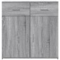 vidaXL Μπουφές Γκρι Sonoma 79x38x80 εκ. από Επεξεργασμένο Ξύλο