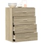 vidaXL Συρταριέρα Sonoma Δρυς 60x39x80 εκ. Επεξεργασμένο Ξύλο