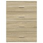 vidaXL Συρταριέρα Sonoma Δρυς 60x39x80 εκ. Επεξεργασμένο Ξύλο