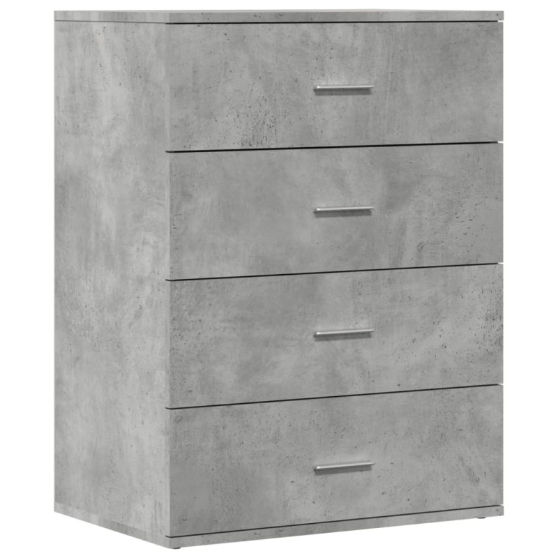 vidaXL Ντουλάπι Γκρι Σκυροδέματος 60x39x80 εκ. Επεξεργασμένο Ξύλο