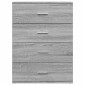 vidaXL Μπουφές Γκρι Sonoma 60x39x80 εκ. από Επεξεργασμένο Ξύλο